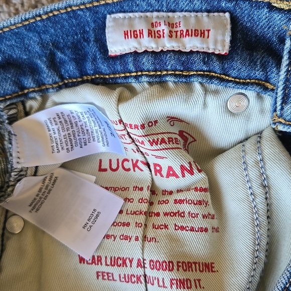 Lucky Brand 90’s Loose High Rise Straight Jeans - Picture 12 of 13
